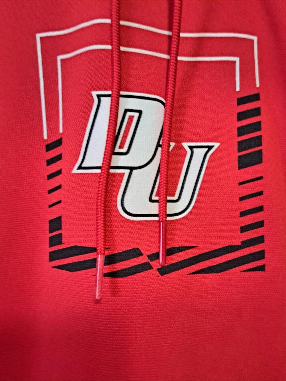Under Armour Red and Black Crewneck Pullover Hoodie 2XL